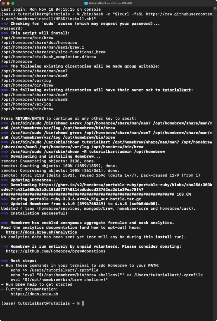 Set Up Kubernetes on Mac - Step 1: Install Homebrew on Mac